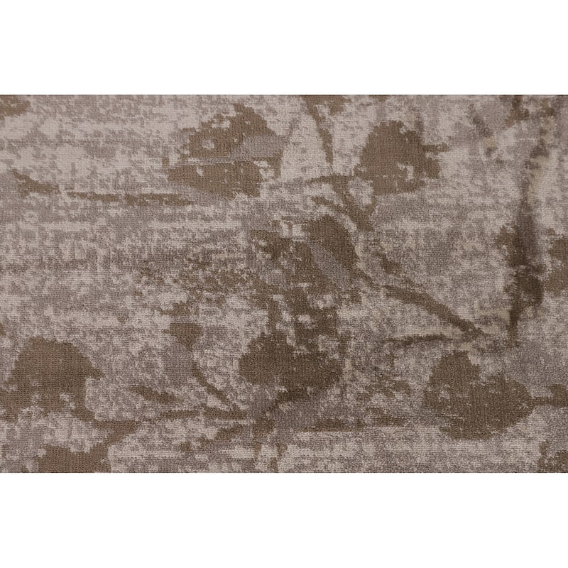 Beige Floral Art & Craft Turkish Area Rug Machine Made Carpet - 5'0" x 7'6"