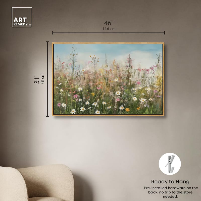 Glimmering Glade Garden I Canvas by Art Remedy