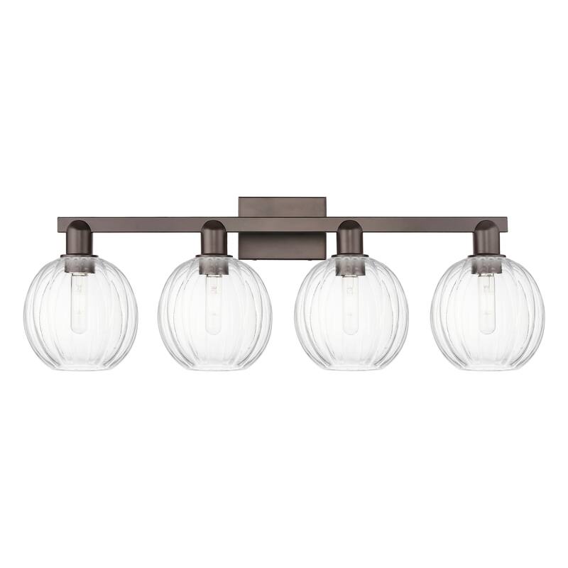 Innovations Lighting Downtown Urban - Preston - 4 Light 36" Globe Shade Bath Vanity Light