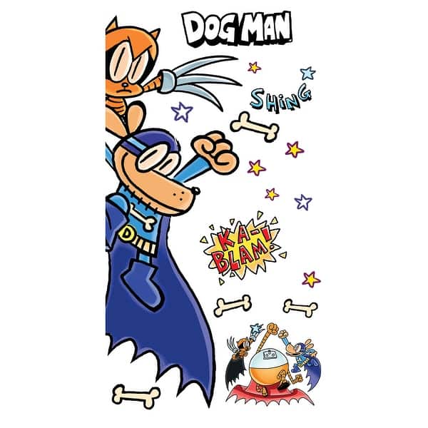 slide 2 of 5, Dog Man Supa Buddies Wall Decals