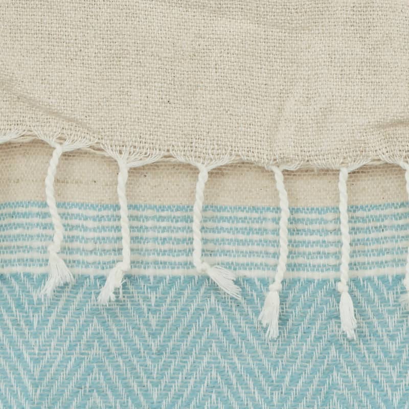 Rizzy Home Chevron Stripe Hand Loomed Cotton Throw