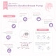preview thumbnail 7 of 6, Little Martin's Electric Double Breast Pump W/ 20 Milk Pumping Patteruns & Dual Mode