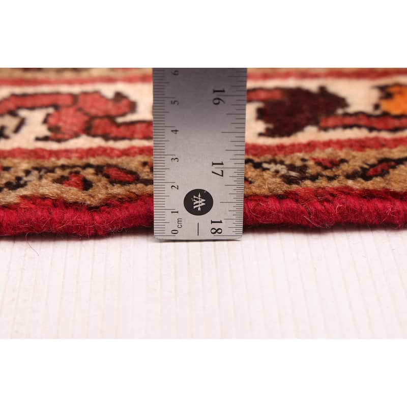 ECARPETGALLERY Hand-knotted Andelz Light Red Wool Rug - 2'8 x 10'6