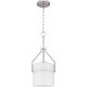 preview thumbnail 1 of 6, Seymour 1-Light Brushed Nickel Mini Pendant Light