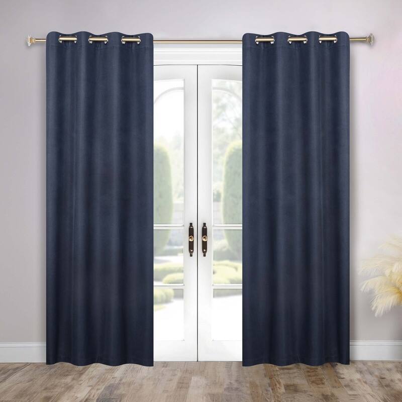 Superior Nyan 100% Blackout Grommet Curtains, Set of 2 Panels