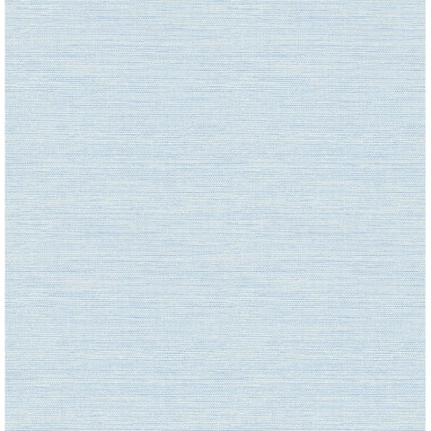 Bluestem Blue Grasscloth Wallpaper - 20.5in x 396in x 0.025in