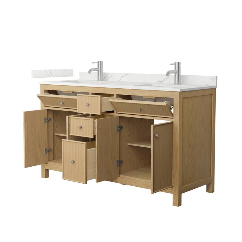 Wyndham Collection WCF9292-60D-QTZ-UNSMXX Pendry 60" Free Standing