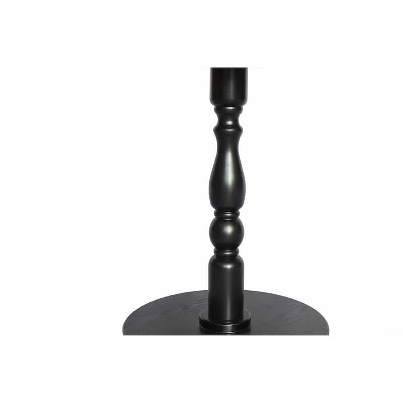 23''Accent Round Table,Round Side Table, Small Table for Small Spaces,Modern Accent Nightstand with Solid Wood Leg