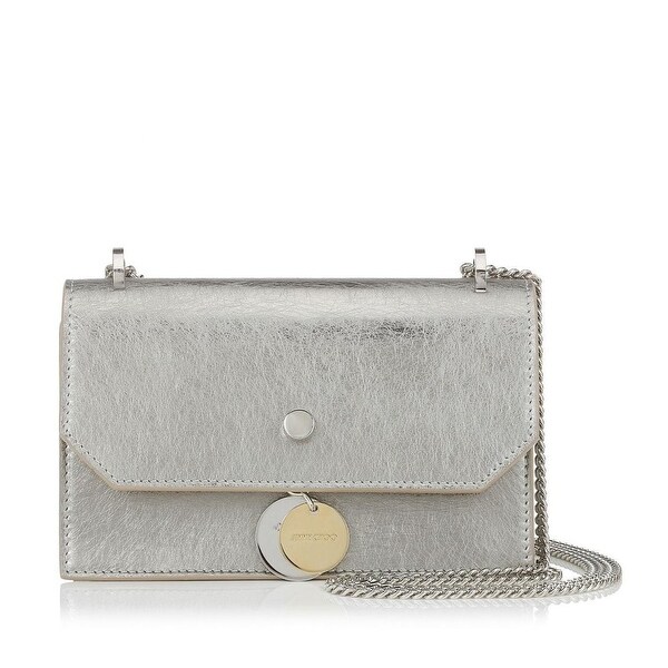 jimmy choo silver handbag