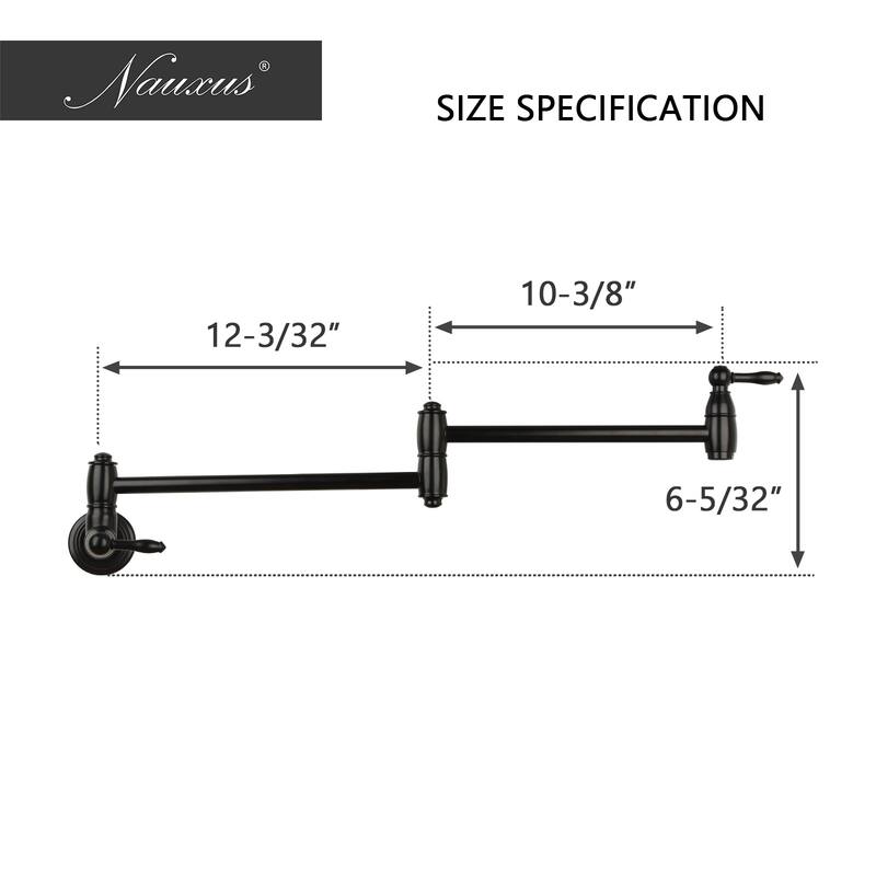 Pot Filler Kitchen Faucet Wall-Mounted