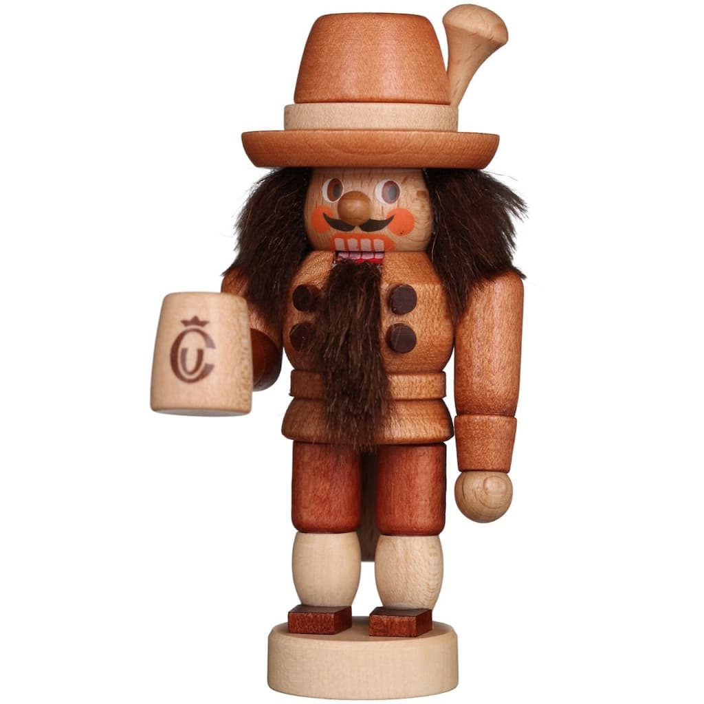 4" Black Brown Christian Ulbricht Mini Barbarian Nutcracker Decoration