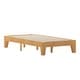 preview thumbnail 42 of 72, Wood Platform Bed with 14 Wooden Support Slats
