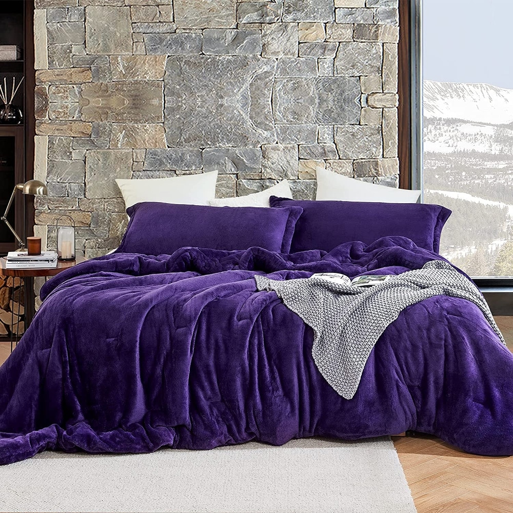 Essential Home 6-pc Twin Bed Bedding Comforter Set Vertical Vines & Dots Purple 