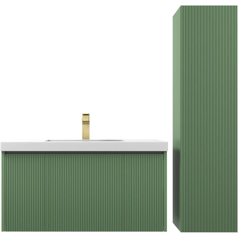 Blossom Positano 36" Floating Vanity with Sink & Side Cabinet