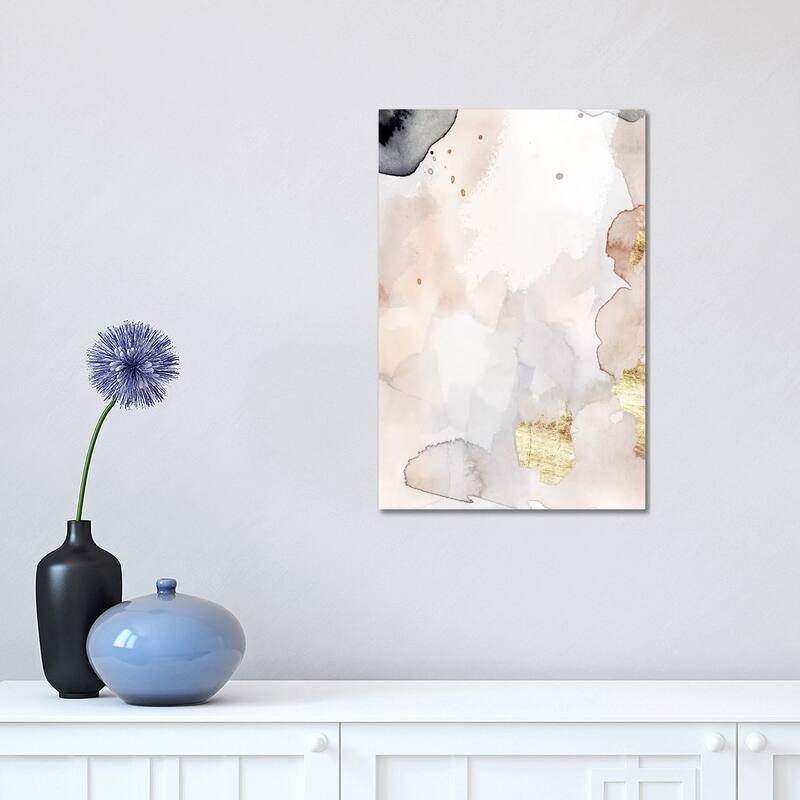 iCanvas "Indigo Blush and Gold I" by Victoria Barnes Canvas Print - 18x12x1.5