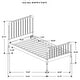 preview thumbnail 3 of 10, Jones Traditional Wood Twin Open Frame Bed