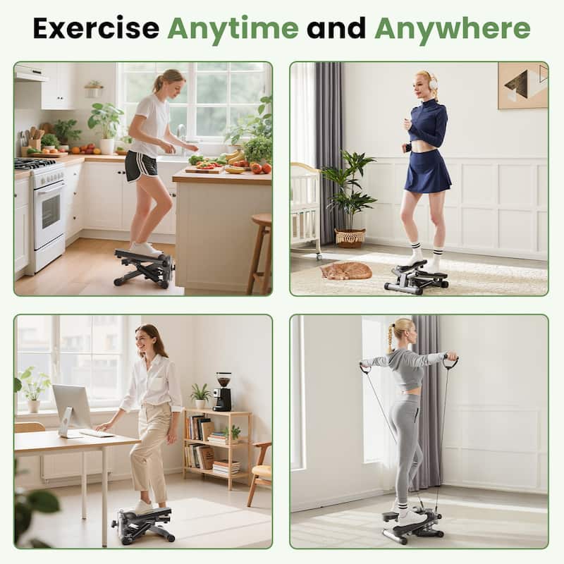 Home stepper machine, twist the stepper and resistance band