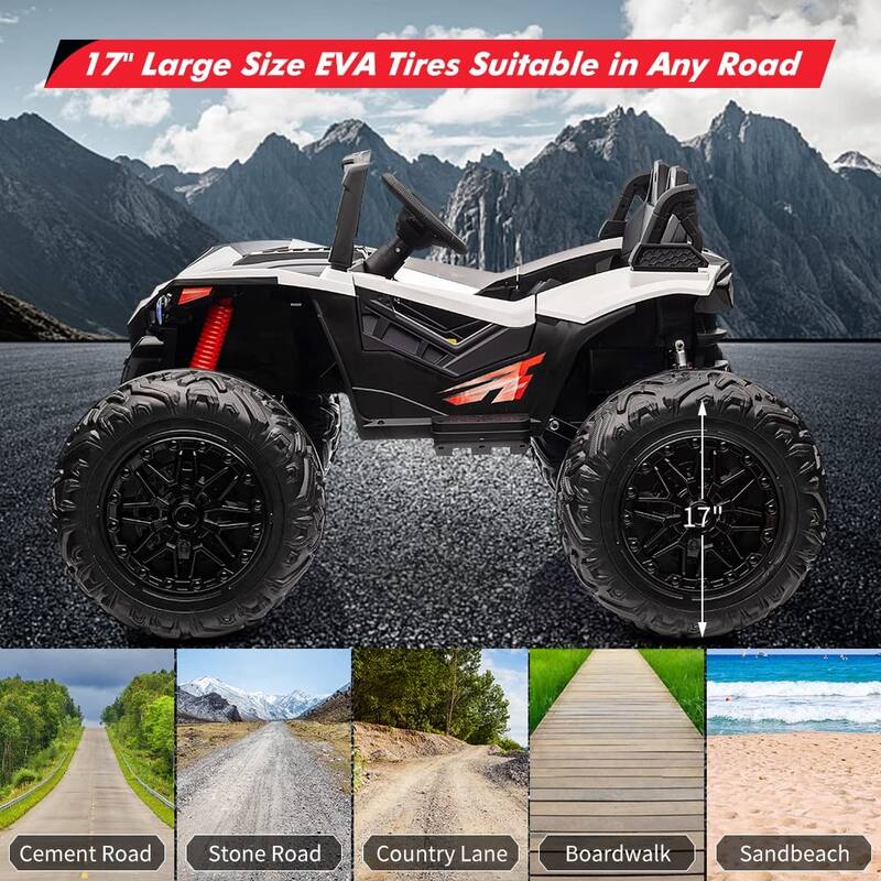 24V 10Ah 2 Seaters Ride on UTV with Remote Control