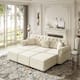 Option Beige White - 3 Seat+3 Ottoman