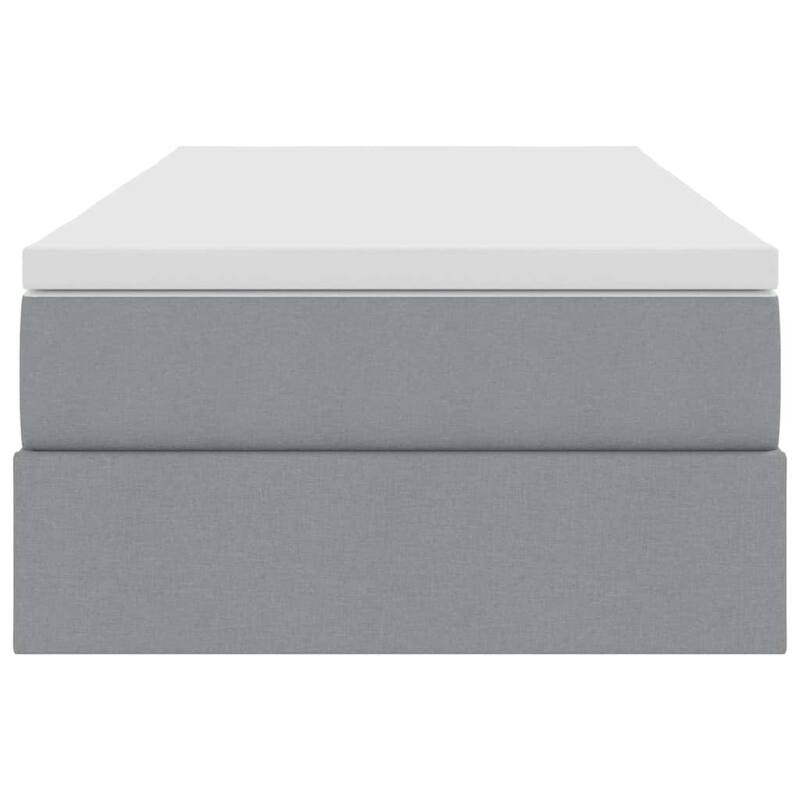 vidaXL Storage Bed with Mattress in Polyester