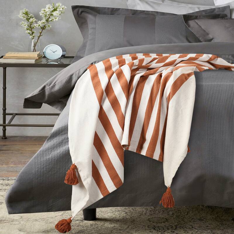 Sevita Hand-Woven Cotton Standard Size Throw Blanket