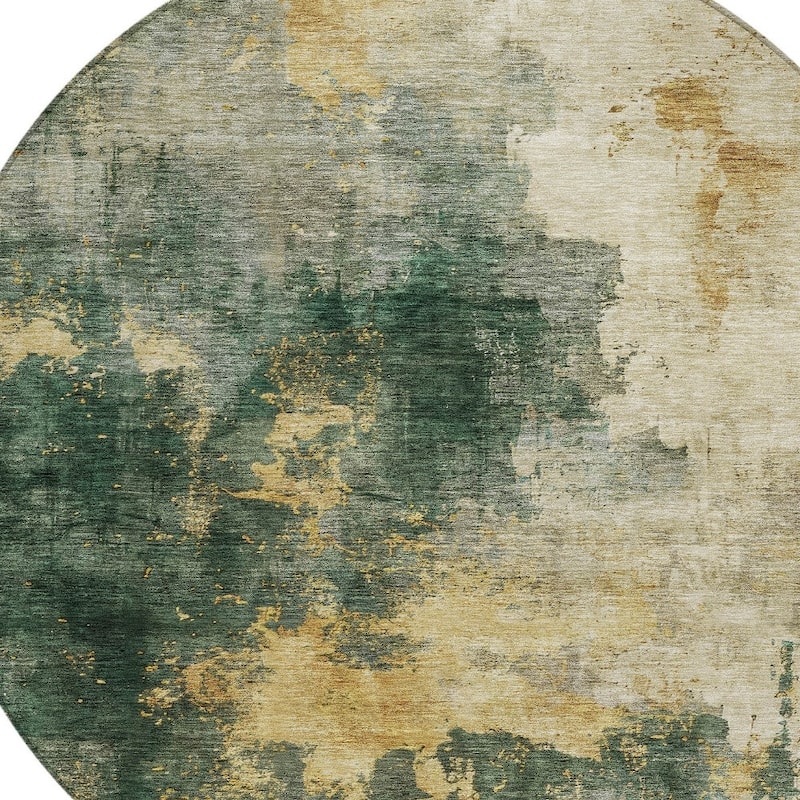 HomeRoots Abstract Transitional Rectangle Outdoor Rug