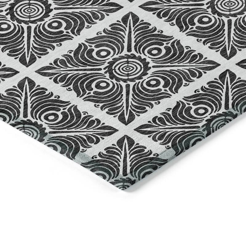 Machine Washable Indoor/ Outdoor Chantille Mosaic Rug