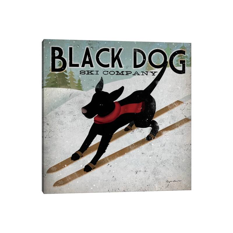 iCanvas "Black Dog Ski Co. II" by Ryan Fowler Canvas Print