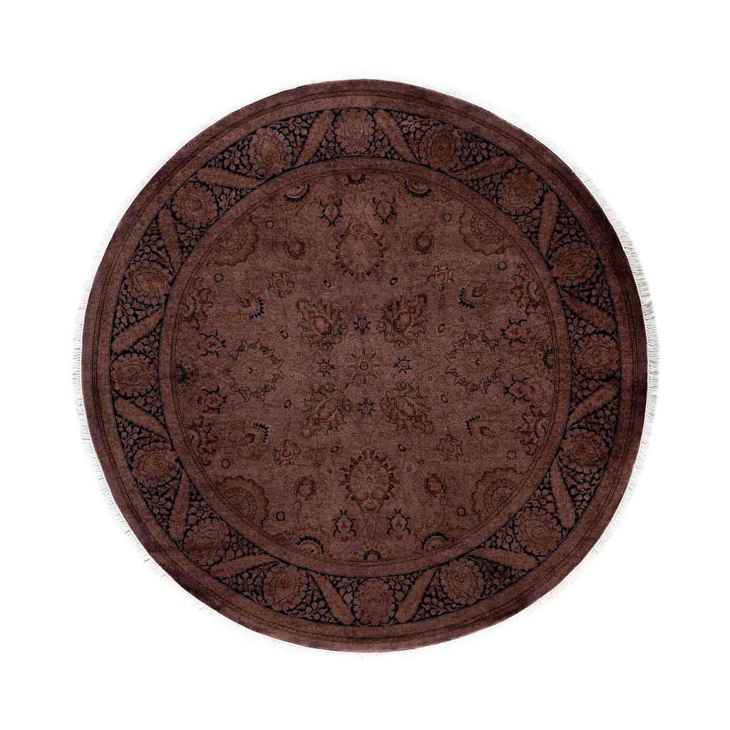 Overdyed One-of-a-Kind Hand-Knotted Area Rug - Brown - 6' 1" x 6' 1"