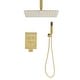 preview thumbnail 1 of 7, Ceiling Mounted Shower System Combo Set with Handheld and 12"Shower head
