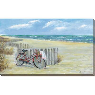 "Bike to the Beach" by Ruane Manning Print on Canvas