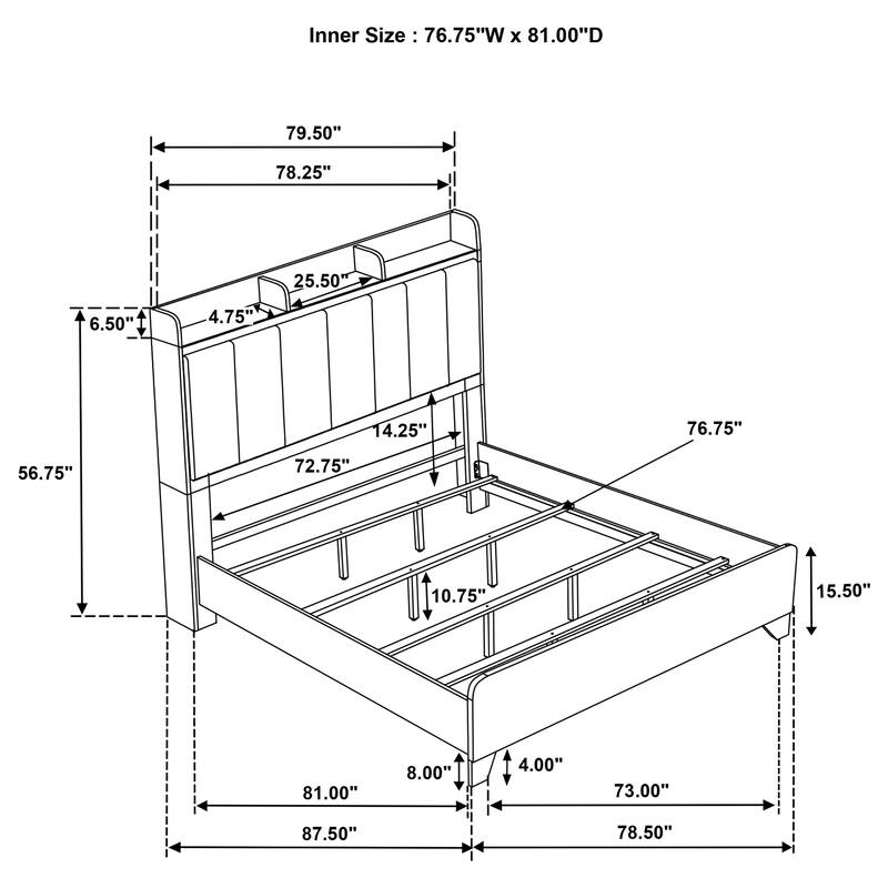 Henderson Bedroom Set Medium Oak
