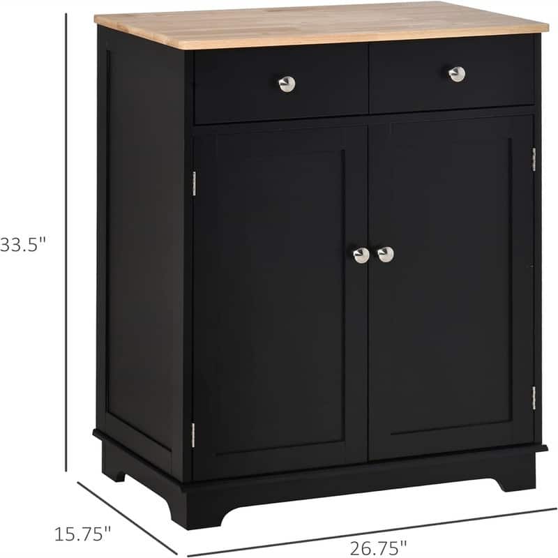 Sideboard Buffet CabinetKitchen Storage Cabinet - 15.75"D x 26.75"W x 33.5"H