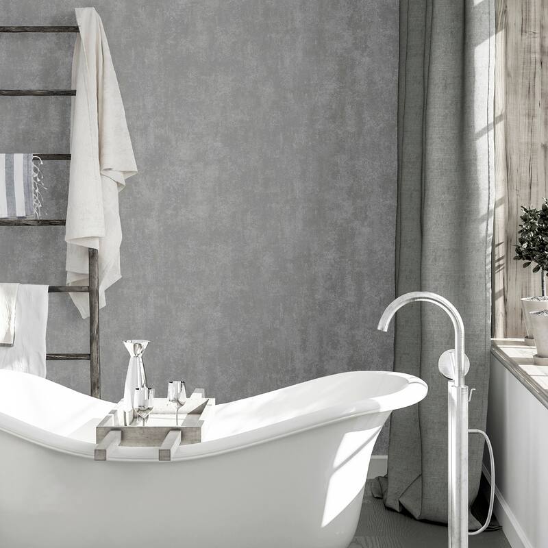 Arthouse Lloyd Pewter Stone Texture Wallpaper