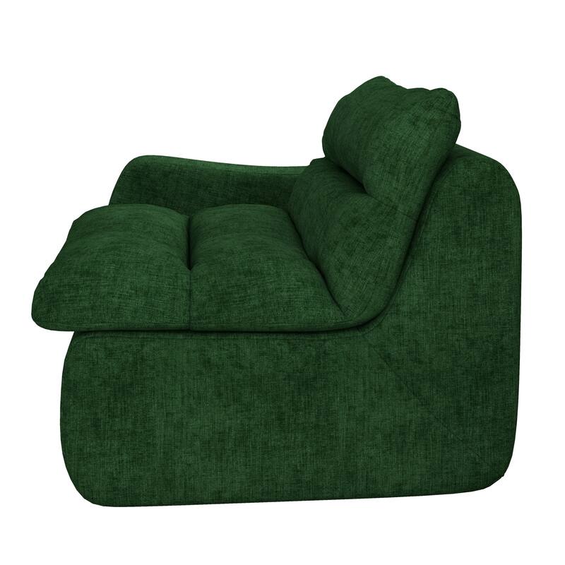 Lazy floor sofa, modern floor lounge chair with left arm, comfortable beanbag sofa, suitable for living room bedroom office