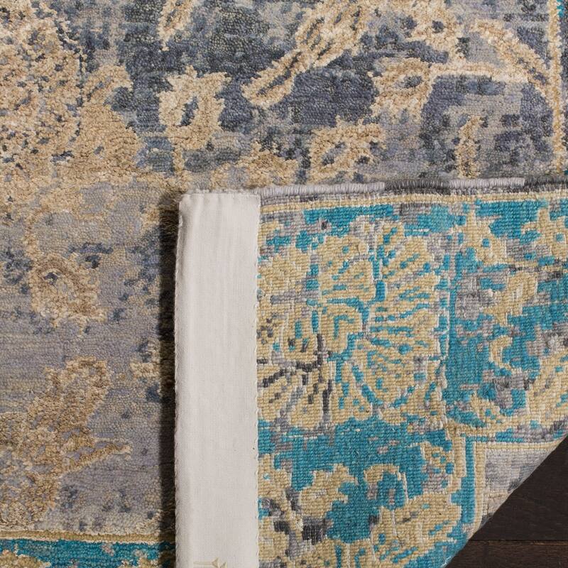 SAFAVIEH Couture Hand-knotted Centennial Lorna Modern Abstract Silk Rug - 9' x 12'