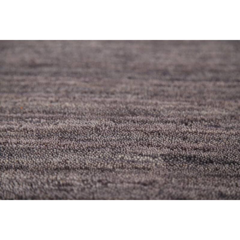 Charcoal Gabbeh Indian Area Rug Handmade Wool Carpet - 4'11"x 7'10"