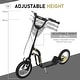 preview thumbnail 3 of 16, Adjustable Kids Kick Scooter with Dual Braking System, Inflatable Tires, and Durable Steel Frame - Suitable for Ages 5+