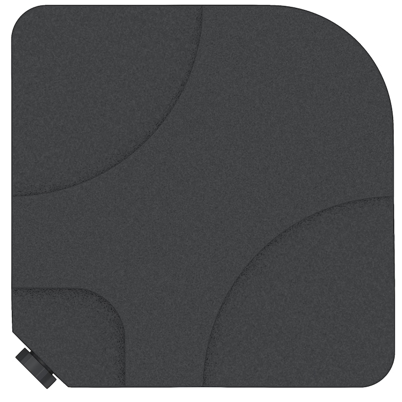 Heavy-Duty Cantilever Patio Umbrella Base with Large Capacity and Convenient Handle