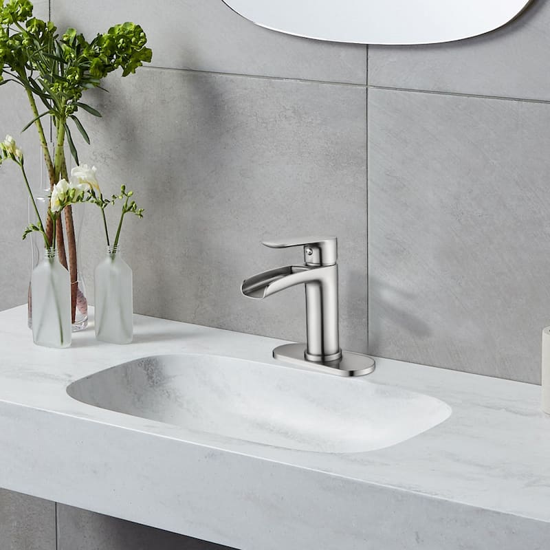 1 or 3 hole solid hand basin faucet
