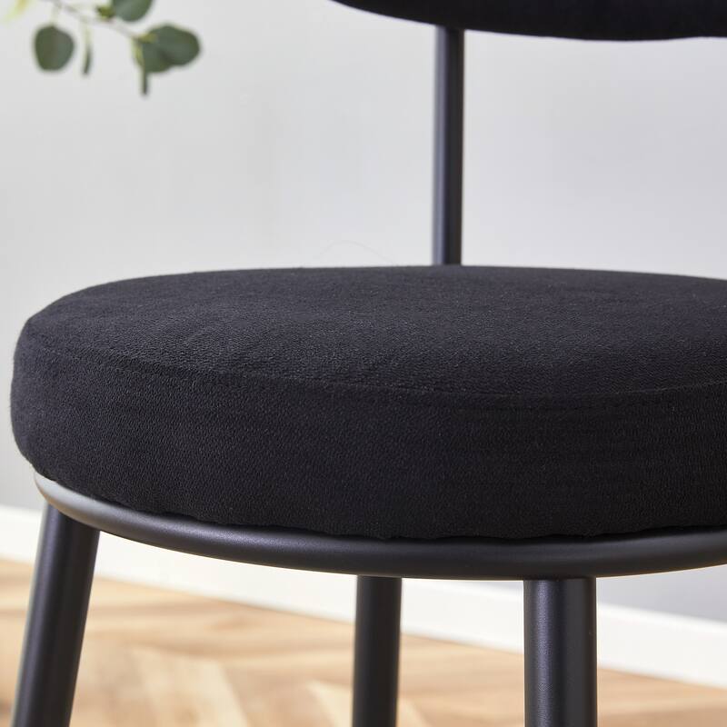 Roomfitters Ergonomic Bar Chairs with Breathable Cushions, High Legs 35.5'' Height, 2-Piece Set for Kitchen or Bar