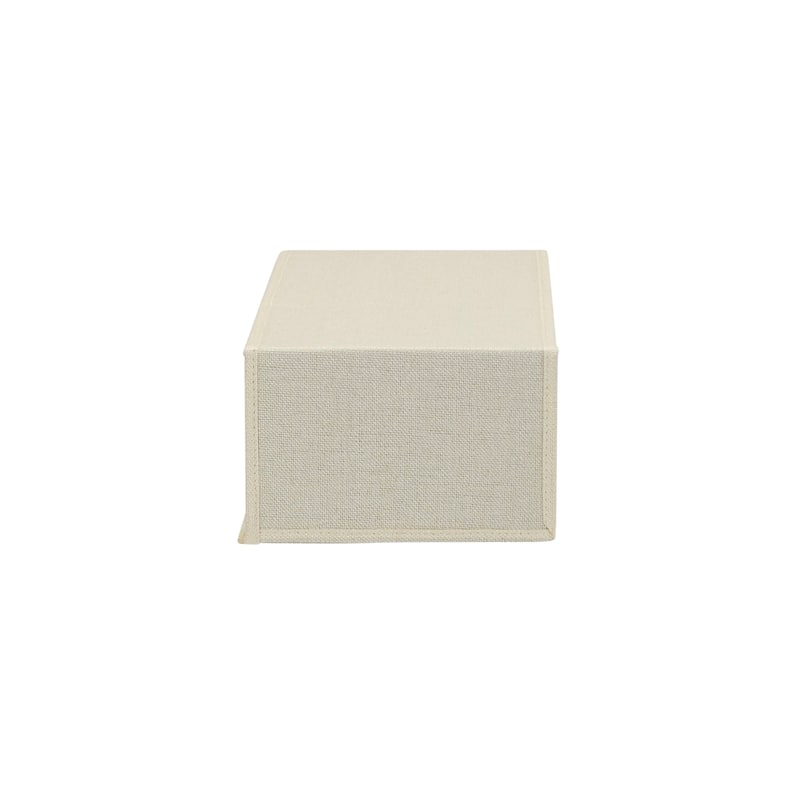 Household Essentials Small Drop Front Shoe Box, Cream, 2-Pack - 8'' x 13'' x 5''