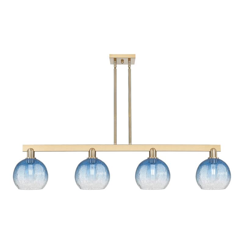 Innovations Lighting Urban Downtown - Brookhaven Globe - 4 Light 48" Stem Hung Island Light