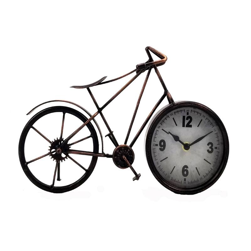 Bike Table Clock - 12.8*8.5*1.5 - 12.8*8.5*1.5