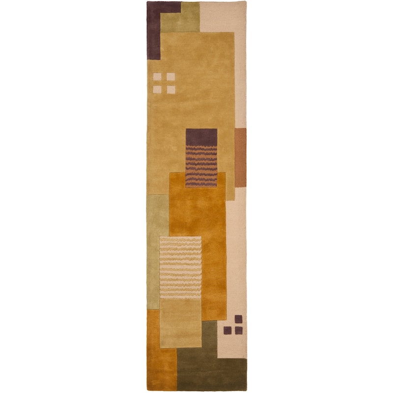 SAFAVIEH Handmade Soho Kimber Abstract Deco N.Z. Wool Rug