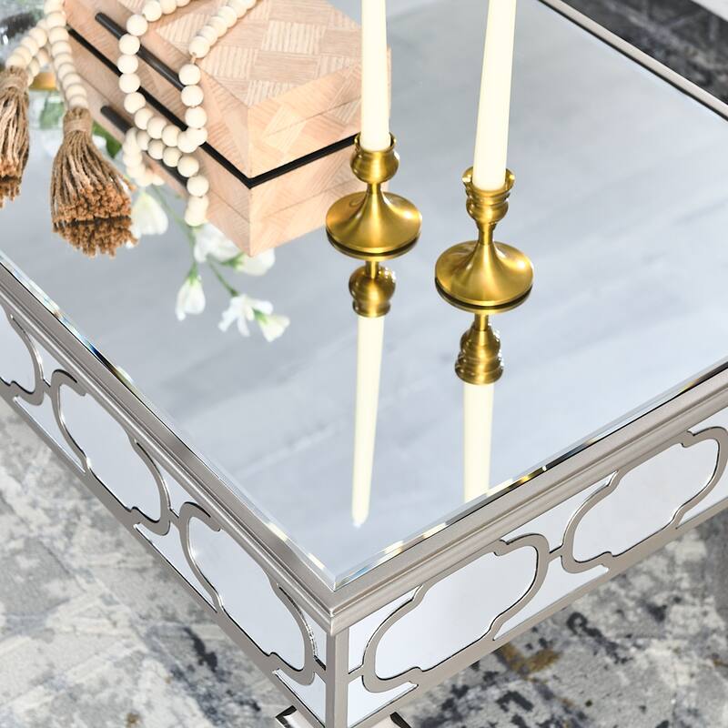 Silver Mirror Coffee Table, Cocktail Table Bed Bath & Beyond 40466408