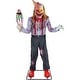 preview thumbnail 5 of 17, Haunted Hill Farm Haunted Hill Farm 6.9 ft. Motion-Activated I Scream Clown Halloween Animatronic by Tekky - Multi