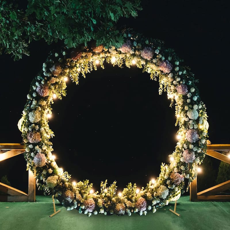 Round Backdrop Stand for Wedding Birthday Party Decoration