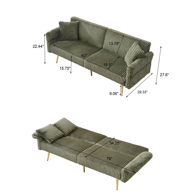 Luxury Sleeper Sofa Bed with Soft Cushion - Ultimate Comfort for Your Home