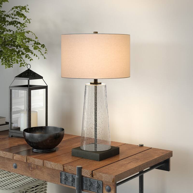 Dax 27.5" Tall Table Lamp with Fabric Shade - 27" Tall